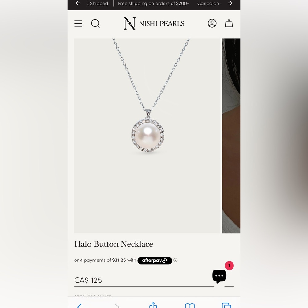Nishi Pearl Halo Necklace